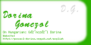 dorina gonczol business card